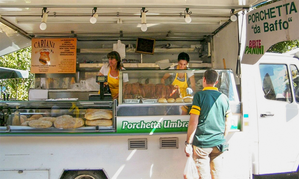 La meilleure nourriture de rue? La porchetta ombrien est la reine de l